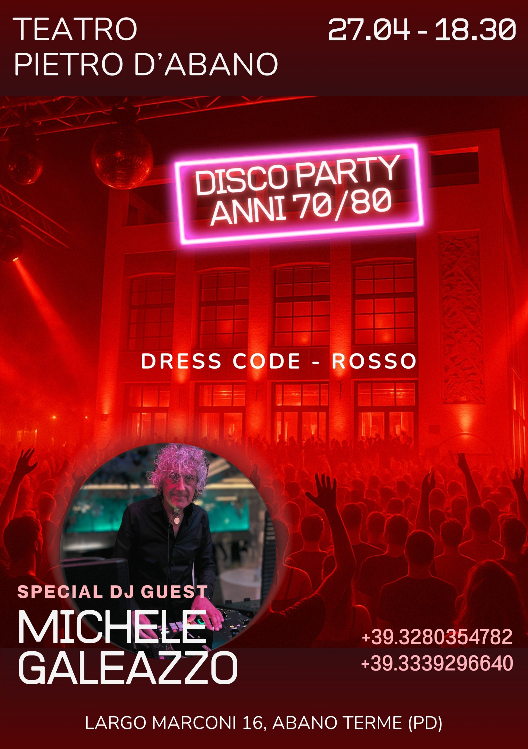 DISCO PARTY ROSSO